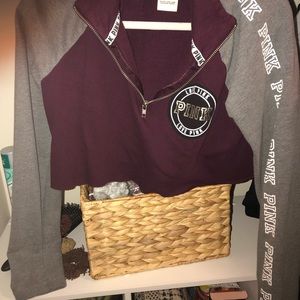 PINK Cropped Sweatshirt